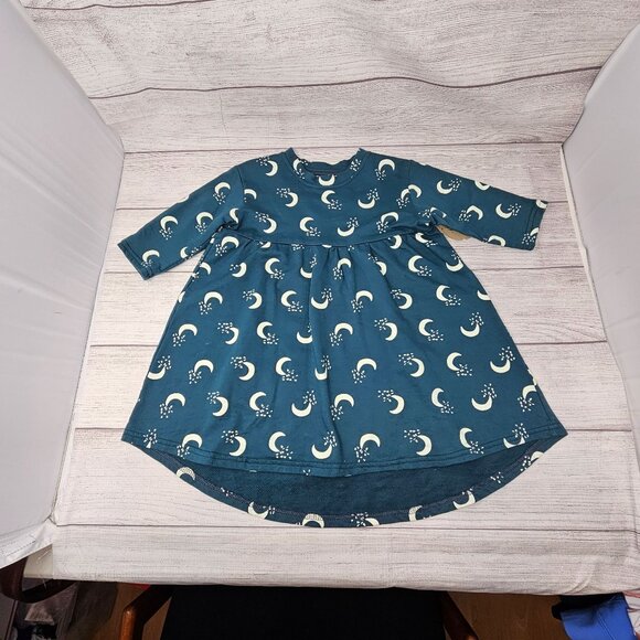 NWT‎ Wyldson Toddler Girls Moon Dress Teal Green Size 4Y - Picture 3 of 4